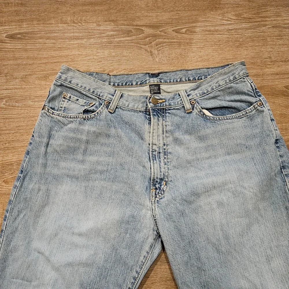 Vintage Polo Ralph Lauren Jeans Mens 35x32 Light Wash Straight Y2K Dungarees